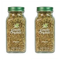 Simply Organic Oregano Leaf Cut 심플리 오가닉 오레가노 홀 리프 플레이크 0.75oz 21g 2팩, 1개