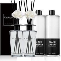 블랙에디션 디퓨저 대용량 500ml X 2개 + 리필액 코코도르, 05_블랙에디션500/편백X2, 03_리필500/프렌치라벤더X2