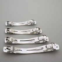 리본빌 헤어핀부자재 KC핀대 리본공예재료 리본핀재료 리본만들기 리본DIY 집게핀 자동핀 집게핀대 KC핀대 무니켈핀대, 납작자동핀 6cm 30개
