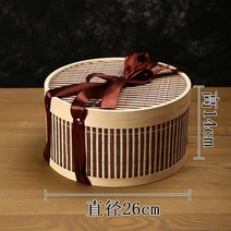 라탄바구니 한강공원 예쁜도시락통 휴대용의자 캠핑준비물 캠핑요리 피크닉용품 과실주, 18.원형 리본 핏