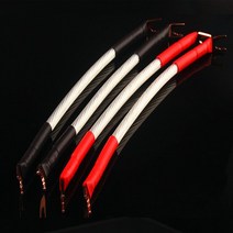 4pcs 5N OCC 20cm 실버 도금 브리지 기계 linehifi 스피커 점퍼 케이블 AMP CD DVD 플레이어 interconnector, [02] 20cm, [01] Yplug toY plug