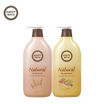 [무료배송]해피바스 바디워시900g(순한+촉촉) 바디워시, 1세트