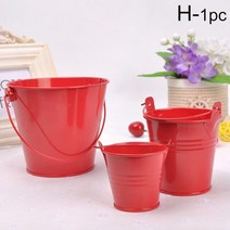 플라스틱 양동이 원통 젓갈통 1pc 5.57.58cm 단단한 철 배럴 tinplate 미니 욕조 장식 kegs 변형 방지 밝은 주석 내구성 홈 decorartion, 8