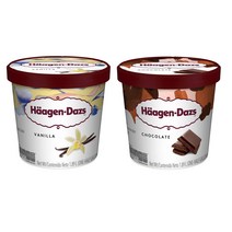 하겐다즈 하프갤런 ( 바닐라 1.89L + 초코 1.89L ) | 아이스크림 아포카토 | Haagen-Dazs Half Gallon Vanilla + Chocolate