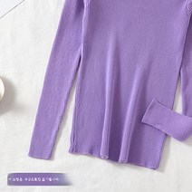 반폴라 니트 스웨터 여 긴팔 슬림해 보여요