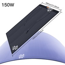 플렉시블태양광 패널 솔라화성 바위 150W 300W 600W shingle 기술 ETFE PET 세미 유연한 태양 전지 패널 PV, 02 100W
