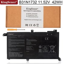 kingsener b31n1732 노트북 배터리 asus vivobook x430ua x430uf x430un x430fa x430fn x571g x571lh x571gt 11.5