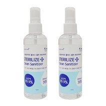 스테럴라이즈 플러스 클린 세니타이저 에탄올 스프레이 100ml, 2개