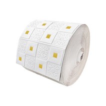 접착식파벽돌 DIY 3D 월 스티커 벽지 셀프 접착 폼 소프트 룸 홈 데코 방수 곰팡이 방지 아이 침실용, 29 White Yellow_01 70cmX1m