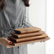 아카시아 나무 직사각 스시보드 5size 우드 일식 김밥 초밥 회 접시 트레이 플레이팅