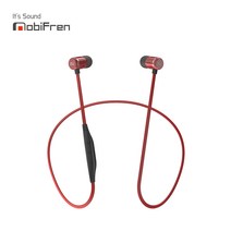 모비프렌 넥밴드 블루투스 이어폰 MFB-E7100 7가지 프리미엄 사운드, 글래머러스 레드