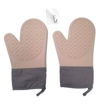 로즈랩 물결무늬 오븐장갑2P+고리1P, 인디핑크