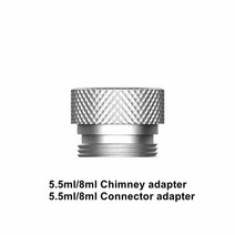 hongxingjia 교체 버블 파이렉스 유리 튜브 voopoo uforce t2 t1 유리 탱크 8ml 어댑터 굴뚝 드래그 2 8ml