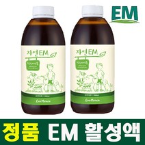 에버미라클 정품 자연 EM 활성액 1000ml 500ml, 2개