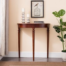 L22BOM 고무나무 엔틱 반원형 콘솔 현관콘솔 복도콘솔 계단콘솔 거실콘솔 인테리어콘솔 앤틱콘솔 엔틱콘솔