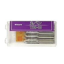 다치카와 핀 제작소 타치카와 펜촉 99 원 펜 10 개입 T99-10 블랙 立川ピン製作所 タチカワ ペン先 99丸ペン 10本入 T99-10 ブラック