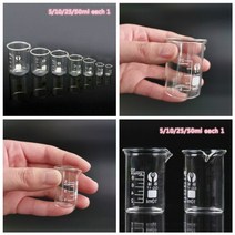 계량컵 1000 ml 플라스틱 스텐 미니 비커 4pcs 5102550ml 파이렉스 유리 비커 붕규산 gg 17 눈금 비커 측정 유리 화학 비커