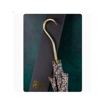 예쁜우산 접이식 미니 경량 우산 꽃무늬 긴 손잡이 우산 더블 레이어 라이트 럭셔리 스트레이트 레트로 절묘한 만