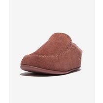 FITFLOP 크리시 여성 스웨이드 뮬 클로그 브라운 CHRISSIE 2 HAUS CROCHET-STITCH SHEARLING SLIPPERS GO8-886 293944