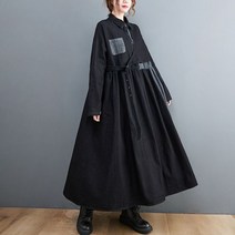 특이한 롱 원피스 박시한 블랙청치마 독특한 디자인 롱원피스