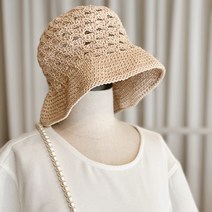 [DIY] 모아레이스버킷햇뜨기 코바늘모자뜨기 뜨개모자패키지, 빈티지레드, 1개