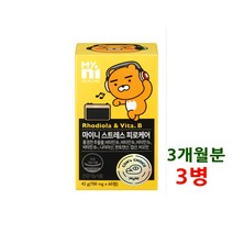 일동 비타민b b2 b6 b12 스트레스 피로케어 영양제 활력 복합 비타민b 컴플렉스 비타민비 홍경천추출물 나이아신 판토텐산 비오틴 엽산 남성 여성 운동선수 건강기능식품 60정, 3개