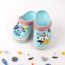 10개 세트 바다 해양 동물 신발 파츠 악세사리 센달 슬리퍼 비츠 입체 장식 아동 여성 유아 남성 성인