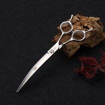 [공식 판매점] 페니체 가위 실버퀵 커브가위 6.25인치 7인치 전문가용 강아지 애견 미용 셀프 세트, 커브가위 7인치