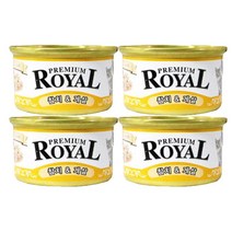 참치 닭 길고양이 사료 토핑 습식 캔 간식 4개 펫 애완동물호텔 캣간식 밥, 참치 새우