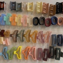 EMC 1000원 유광 컬러 무광 매트 헤어 집게핀 ver.1