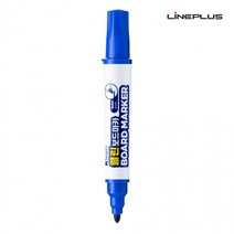 라인플러스 클린 보드마카 (12개입) 1다스 (파랑색), 본상품, 상세페이지 참조