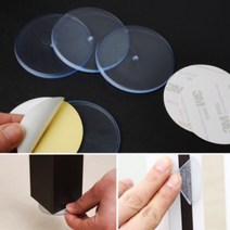 쇼파 소파 밀림방지 패드 테이블 식탁 책상 미끄럼방지 스티커 4P, 원형