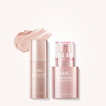 [세럼+톤업+자차]AHC 아우라 시크릿 로즈세럼 톤업스틱+톤업크림, 000_01)톤업 스틱+크림 본품