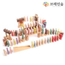 어린이집 밸런스놀이 원목도미노 115P 유치원교구 교구