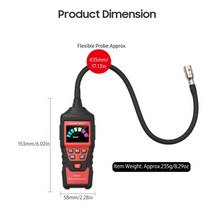 스마트 가스차단기 연기감지 타이머 휴대용 분석기 가정용 누출 기 기 미터 메탄 농도, ht601a