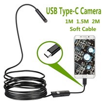 스마트폰 내시경 배관 카메라 방수 usb c type-c 스코프 갤럭시용, 1m
