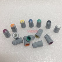 커넥터 부속품 Mackie 1604-vlz3 용 7pcs 1402-vlz3 믹서 전위차계 손잡이액슬 샤프트 반축 회전식 전위차계 페이더 손잡이 캡