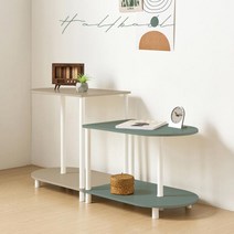 아트박스/디자인룸즈 하프볼 2단 선반세트(낮은형+높은형) 6color, 01_선반세트(화이트)