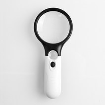 70MM LED 라이트 2구 돋보기 확대기 수공예 슬림 과학 독서 루페 접이식 휴대용 손잡이