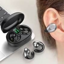 ELSECHO S29 고음질 이어클립형 골전도 블루투스이어폰 방수 노이즈캔슬링헤드폰, S29-04흰색
