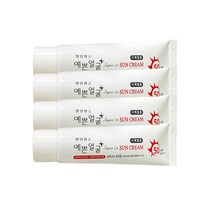 예쁜얼굴 썬크림 끈적임 없는 촉촉한 발림성 4개, 25g