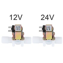 플라스틱 전기 상시 폐쇄 솔레노이드 밸브 마그네틱 물 공기압 컨트롤러 스위치 AC 220V DC 12V 24V 12 34, [02] 34, [01] 220V, [01] Normally Closed