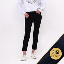 이랜드 [잠뱅이]잠뱅이 NC경산점(여성)2022기획 블랙 노말워싱 기모일자핏 청바지JM4DIG965-BV_경산점