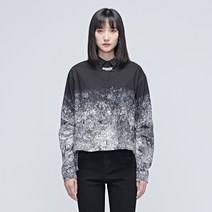 긴소매 셔츠 SDEER 산데오 여성의류 카라넥 블러킹 식물 플라워 프린팅 앞이 짧고 뒤가 길다 봄가을 2738538356