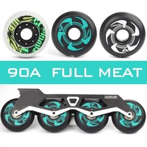 인라인바퀴 우레탄바퀴 무소음우레탄바퀴 72mm 76mm 80mm 90A 풀 미트 슬라이딩 스케이트 휠 SEBA HV 하이 파워 슬라이드 롤러 타이어 전문 인라인, [09] black blue 80mm