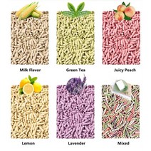 Flushable 고양이 쓰레기 신속하게 두부 모든 자연 친환경 먼지 무료 무취 제어, Lavender