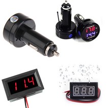 일렉킹 볼트게이지 볼트메타 차량전압 차량용전압계 온도계, 02.SCG25 매립형 방수 볼트메타