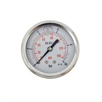 오일충만식 압력계 판넬식 직경62 0~10kgf/ 8A(1/4), 단품