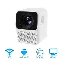 글로벌 버전 wanbo t2 max 프로젝터 1080p 미니 led 캠핑 빔 프로젝터, 최대 t2, 영국 플러그