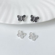 [DP3-055] 실버 펜던트 수직 통과나비 펜던트 목걸이만들기 DIY 재료 silver 925